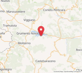 Map of Spinoso, Basilicate
