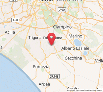 Map of Spregamore, Lazio