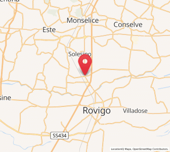 Map of Stanghella, Veneto
