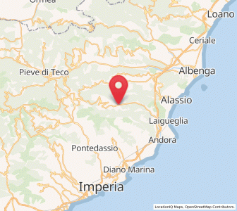 Map of Stellanello, Liguria