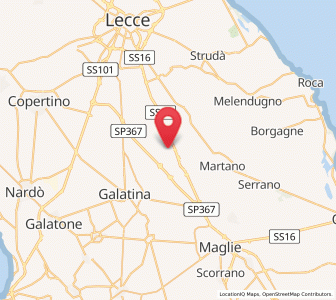 Map of Sternatia, Apulia