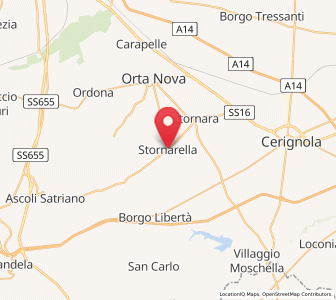 Map of Stornarella, Apulia