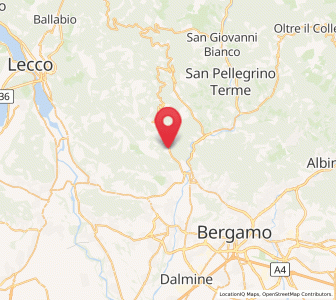 Map of Strozza, Lombardy