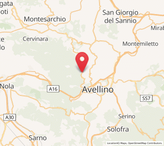 Map of Summonte, Campania