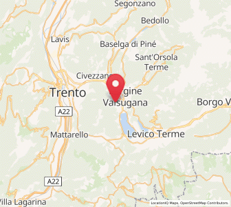 Map of Susà, Trentino-Alto Adige