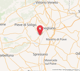 Map of Susegana, Veneto