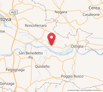 Map of Sustinente, Lombardy