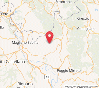 Map of Tarano, Lazio