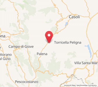 Map of Taranta Peligna, Abruzzo