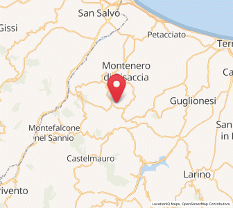 Map of Tavenna, Molise