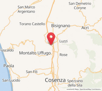 Map of Taverna, Calabria