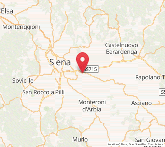 Map of Taverne D'Arbia, Tuscany