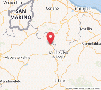Map of Tavoleto, The Marches