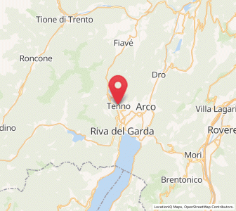 Map of Tenno, Trentino-Alto Adige