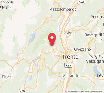 Map of Terlago, Trentino-Alto Adige