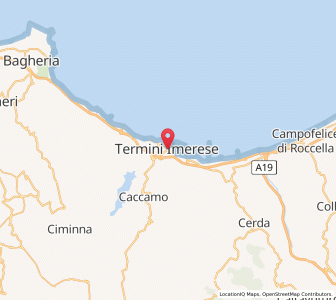 Map of Termini Imerese, Sicily