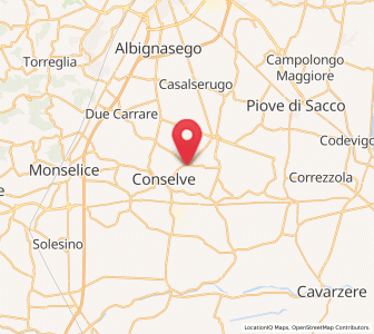 Map of Terrassa Padovana, Veneto