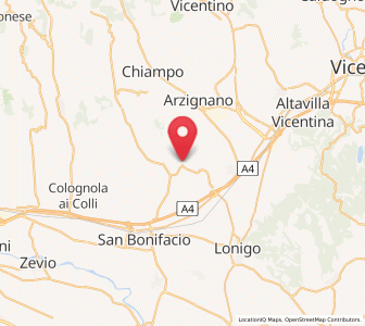 Map of Terrossa, Veneto