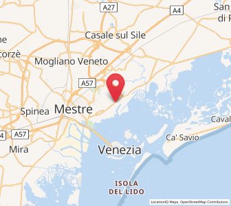 Map of Tessera, Veneto