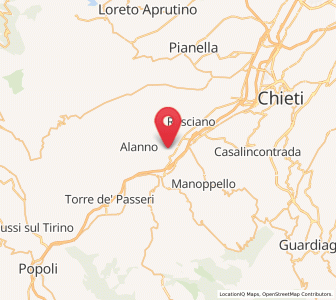 Map of Ticchione, Abruzzo