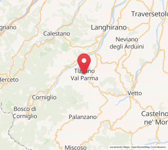 Map of Tizzano Val Parma, Emilia-Romagna
