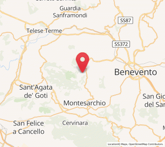 Map of Tocco Caudio, Campania
