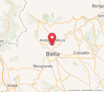 Map of Tollegno, Piedmont