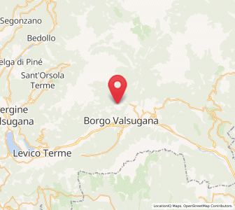 Map of Torcegno, Trentino-Alto Adige