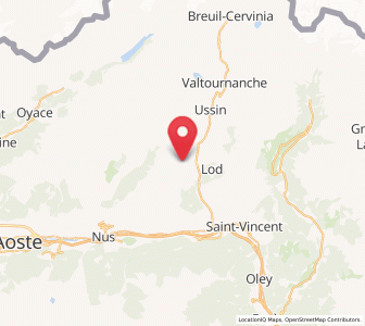 Map of Torgnon, Aosta Valley