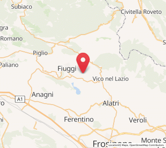 Map of Torre Caietani, Lazio