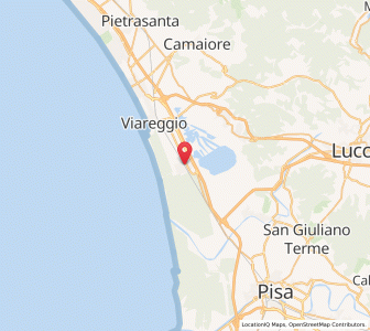 Map of Torre del Lago Puccini, Tuscany