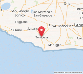 Map of Torricella, Apulia