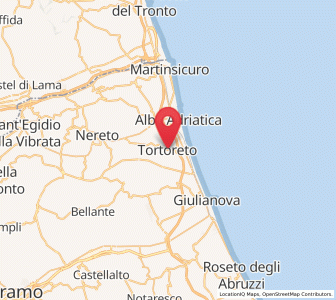 Map of Tortoreto, Abruzzo