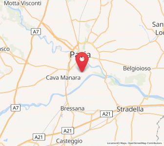 Map of Travacò Siccomario, Lombardy