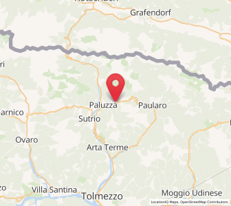 Map of Treppo Carnico, Friuli Venezia Giulia