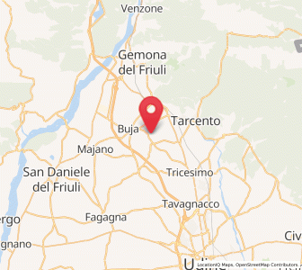 Map of Treppo Grande, Friuli Venezia Giulia