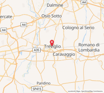 Map of Treviglio, Lombardy