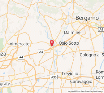 Map of Trezzo sull'Adda, Lombardy