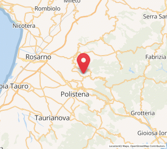 Map of Tritanti, Calabria