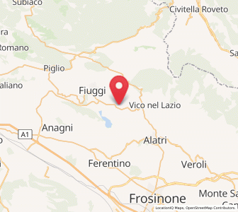 Map of Trivigliano, Lazio