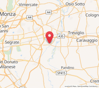 Map of Truccazzano, Lombardy