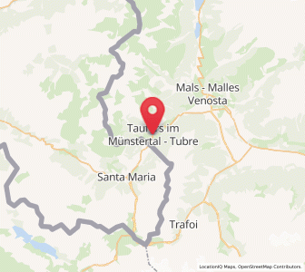 Map of Tubre, Trentino-Alto Adige