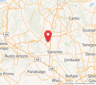 Map of Turate, Lombardy