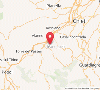 Map of Turrivalignani, Abruzzo