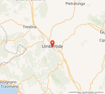 Map of Umbertide, Umbria