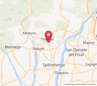 Map of Usago, Friuli Venezia Giulia