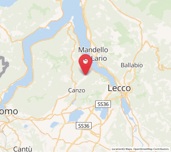 Map of Valbrona, Lombardy