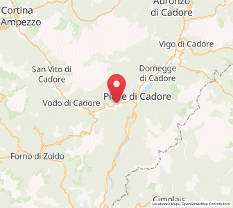 Map of Valle di Cadore, Veneto