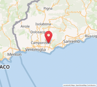Map of Vallebona, Liguria