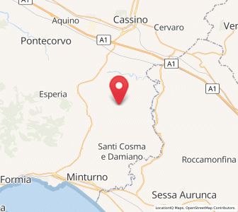 Map of Vallemaio, Lazio